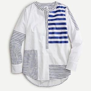 Women’s J. Crew Thomas Mason Tunic Top in Mixed Stripe